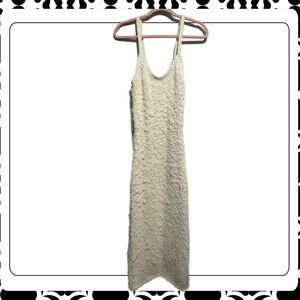 Cream Textured Tank Maxi Dress - Unbranded